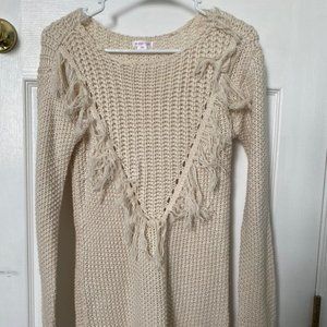 Xhilaration Cream Sweater Dress Size S/P